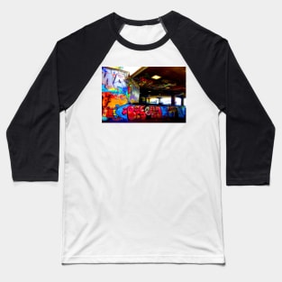 Southbank Skate Park Graffiti Street Art London Baseball T-Shirt